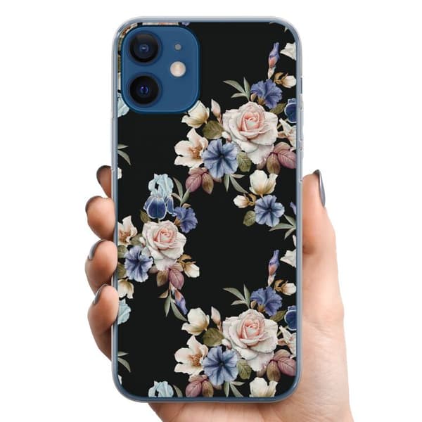 Apple iPhone 12 mini TPU Mobildeksel Blomster