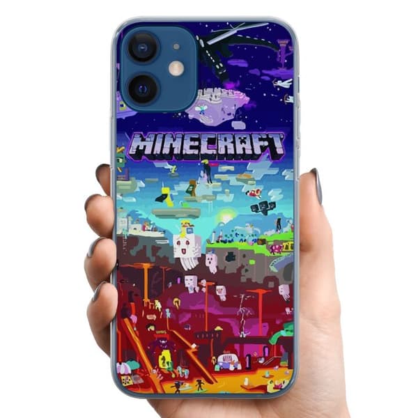 Apple iPhone 12 mini TPU Matkapuhelimen kuori MineCraft