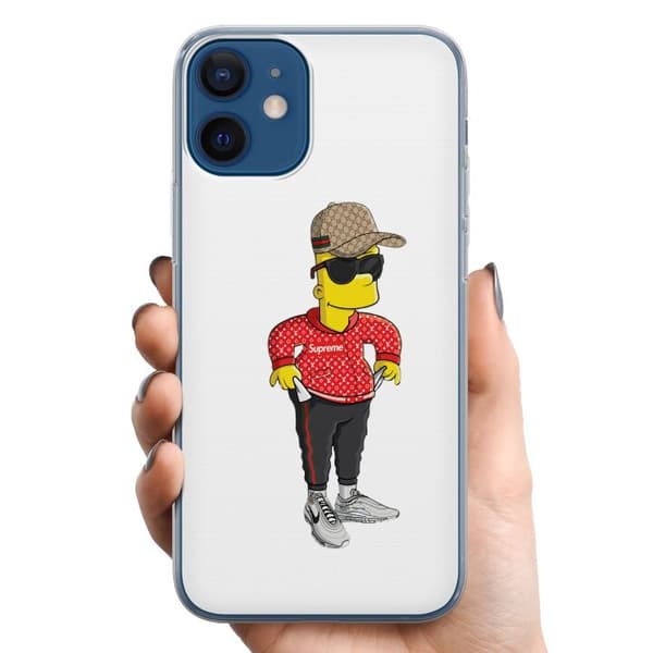 Apple iPhone 12 mini TPU Mobildeksel Bart Simpsons SUP