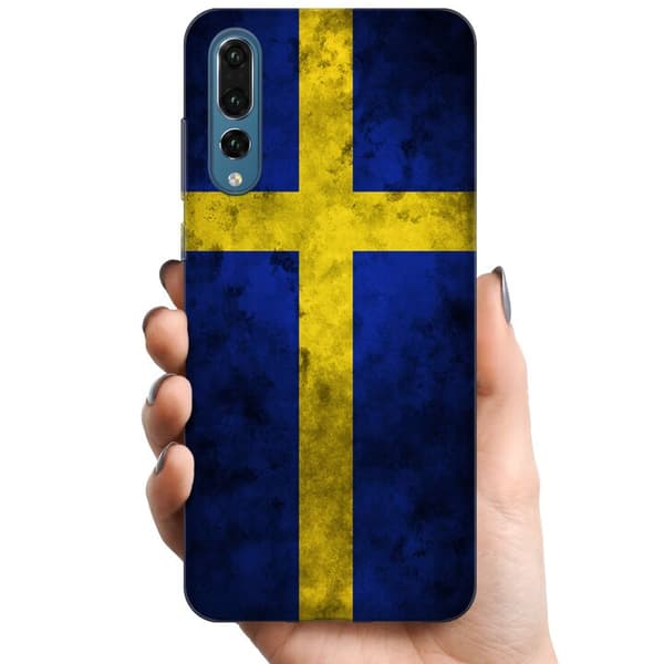 Huawei P20 Pro TPU Mobildeksel Sverige Flag
