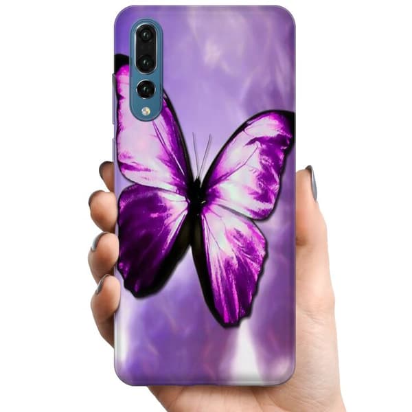 Huawei P20 Pro TPU Matkapuhelimen kuori Perhonen