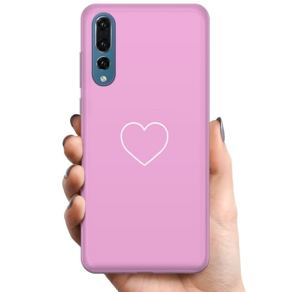 Huawei P20 Pro TPU Mobildeksel Hjerte
