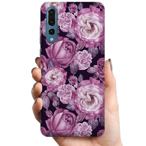 Huawei P20 Pro TPU Matkapuhelimen kuori Kukat