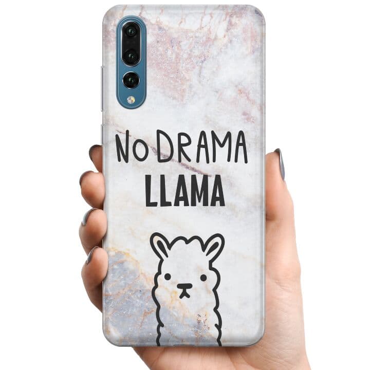 Huawei P20 Pro TPU Mobilskal Llama Marble