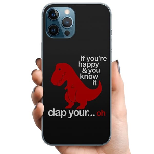 Apple iPhone 12 Pro Max TPU Mobildeksel Dinosaur