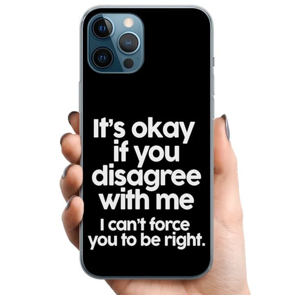Apple iPhone 12 Pro Max TPU Mobildeksel Tekst