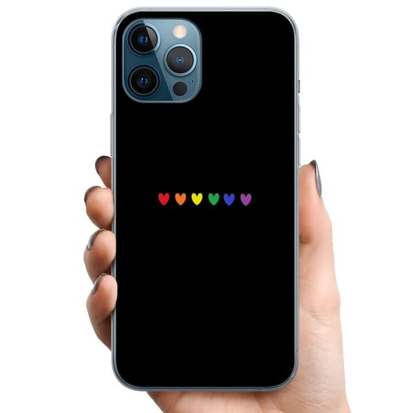 Apple iPhone 12 Pro Max TPU Mobildeksel Stolt Hjerter