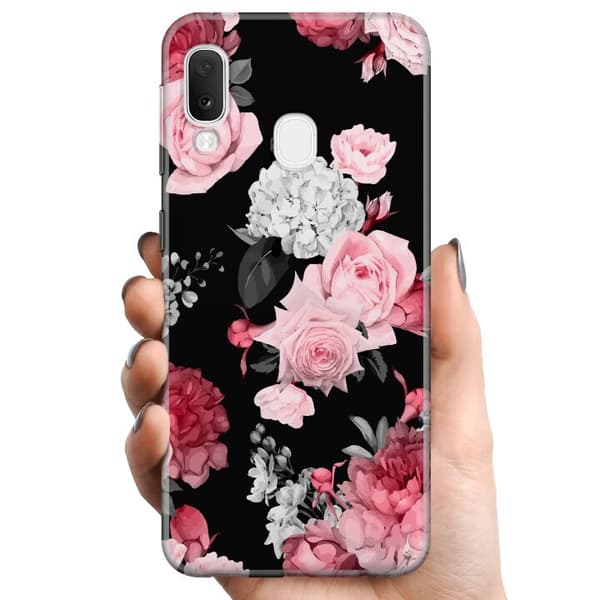 Samsung Galaxy A20e TPU Mobilskal Floral Bloom