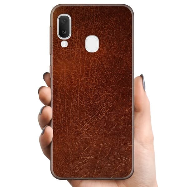Samsung Galaxy A20e TPU Mobilskal Läder