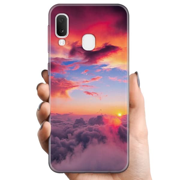 Samsung Galaxy A20e TPU Matkapuhelimen kuori Pilvi