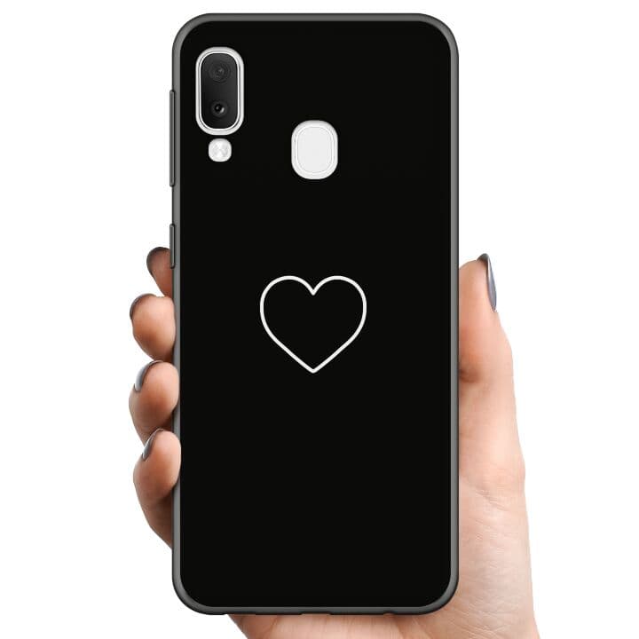 Samsung Galaxy A20e TPU Mobilskal Hjärta