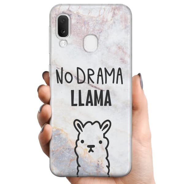 Samsung Galaxy A20e TPU Mobilskal Llama Marble