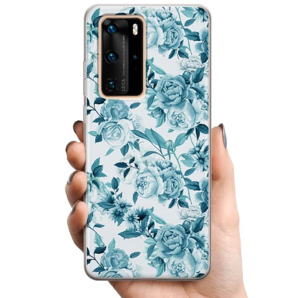 Huawei P40 Pro TPU Matkapuhelimen kuori Kukat