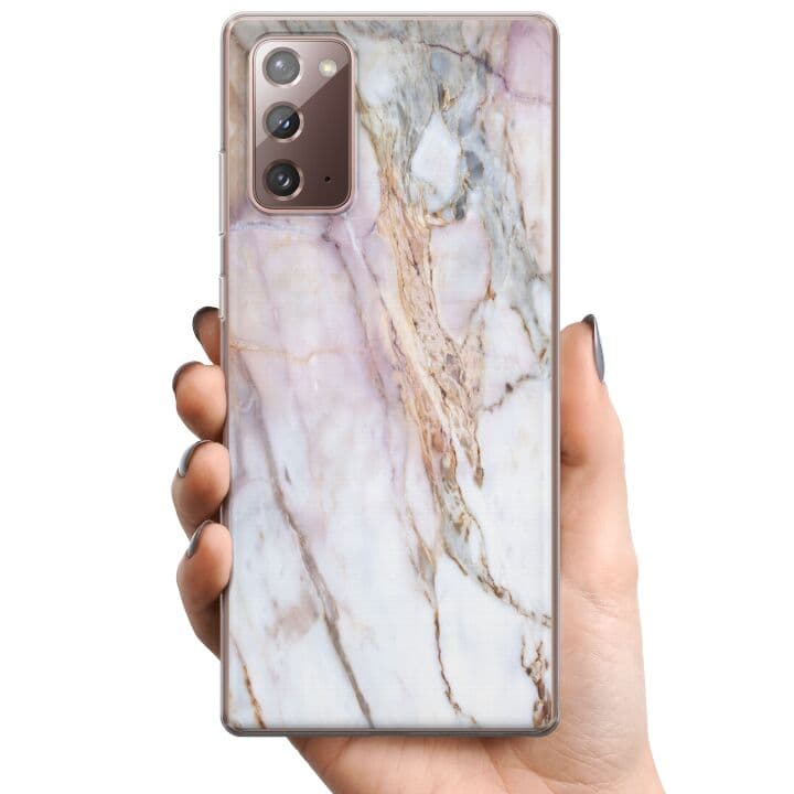 Samsung Galaxy Note20 TPU Mobilskal Marmor