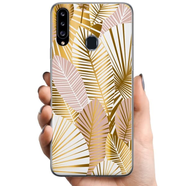 Samsung Galaxy A20s TPU Mobilcover Guld