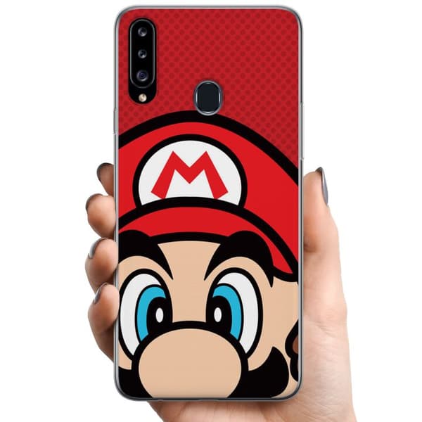 Samsung Galaxy A20s TPU Mobilcover Mario