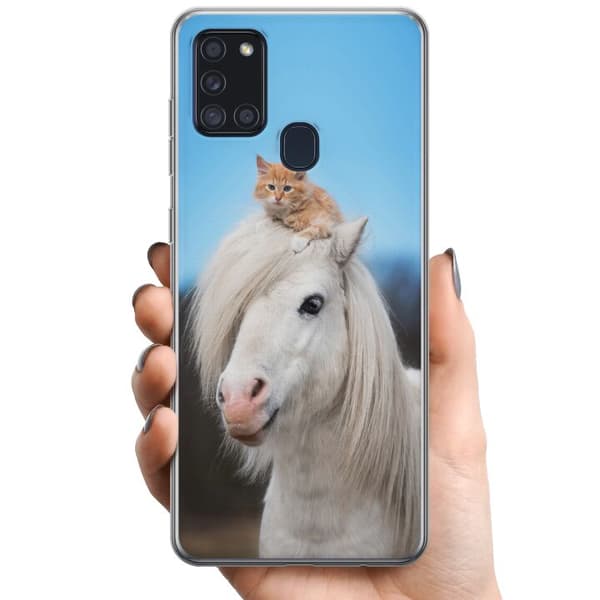Samsung Galaxy A21s TPU Mobilcover Hest & Kat