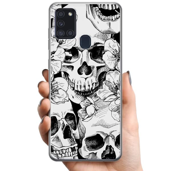 Samsung Galaxy A21s TPU Matkapuhelimen kuori luu
