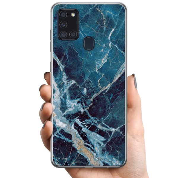 Samsung Galaxy A21s TPU Mobildeksel Marmor