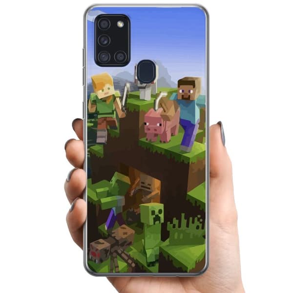 Samsung Galaxy A21s TPU Mobildeksel MineCraft