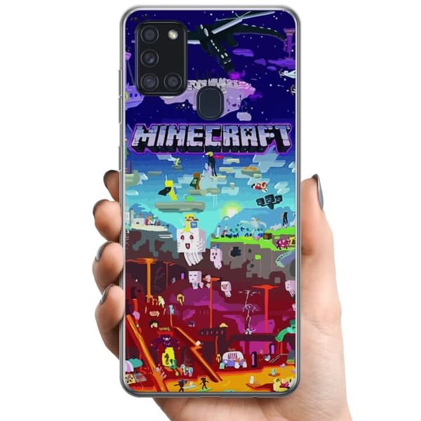 Samsung Galaxy A21s TPU Mobilskal MineCraft