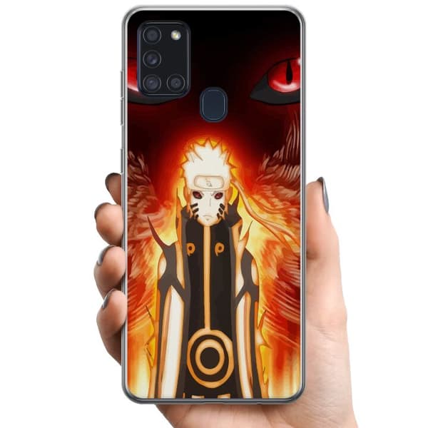 Samsung Galaxy A21s TPU Matkapuhelimen kuori Naruto