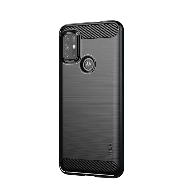 Motorola Moto G30 Kuori Harjattu Hiilikuiturakenne Musta