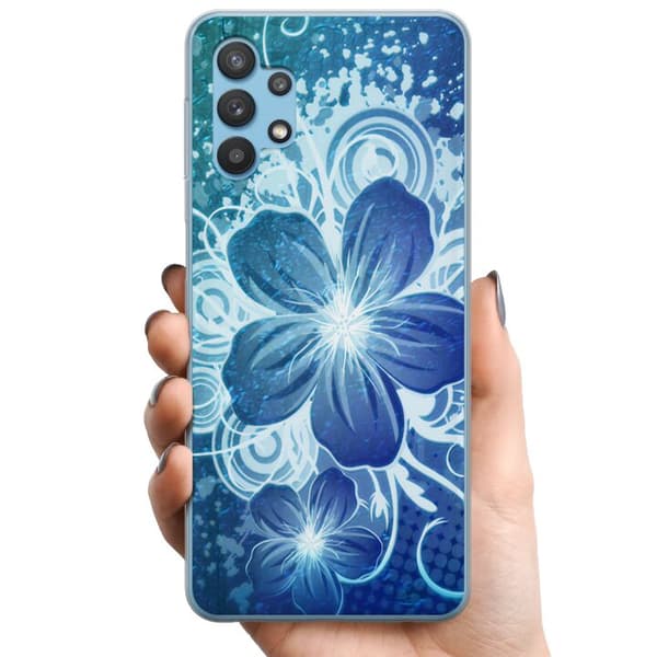 Samsung Galaxy A32 5G TPU Mobildeksel Blomster
