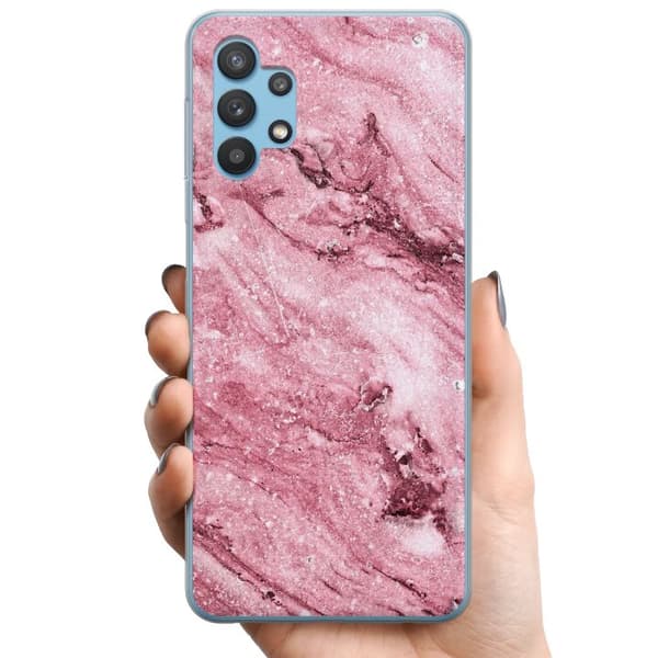 Samsung Galaxy A32 5G TPU Mobilcover Glitter Marmor