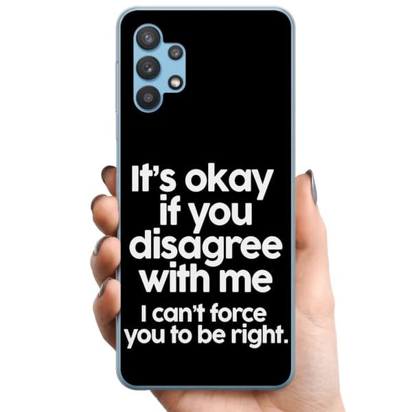 Samsung Galaxy A32 5G TPU Mobildeksel Tekst