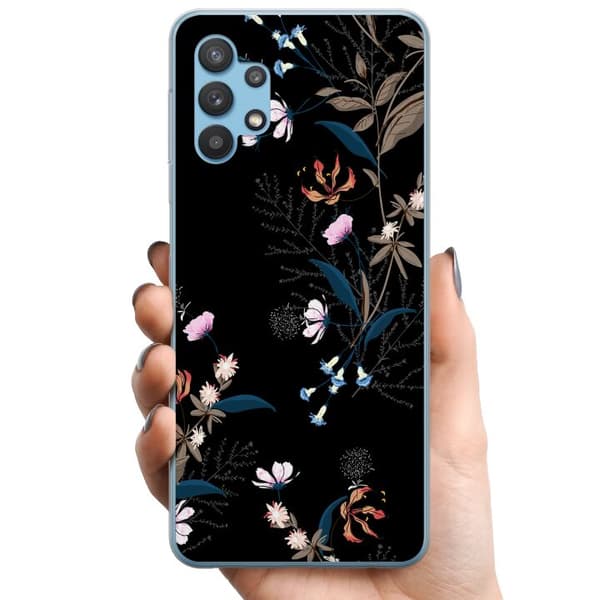 Samsung Galaxy A32 5G TPU Mobilcover Blomster