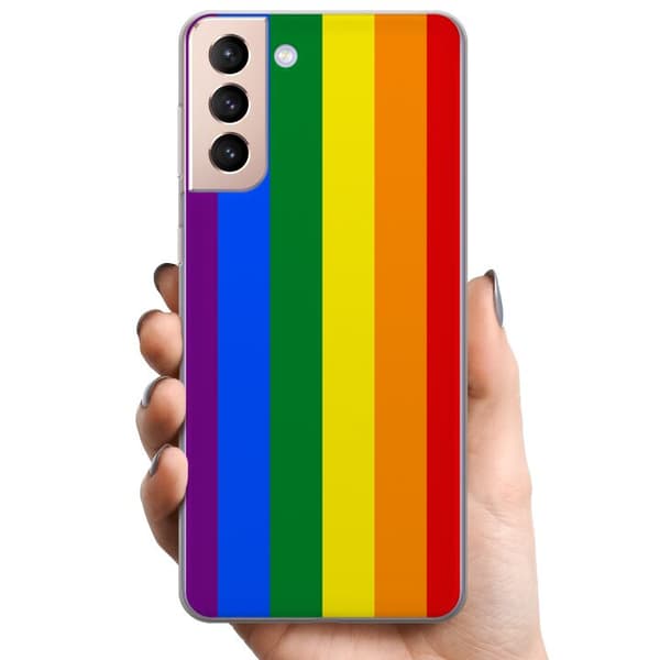 Samsung Galaxy S21 TPU Mobilskal Pride Flagga