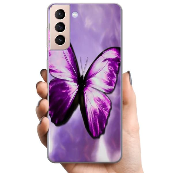 Samsung Galaxy S21 TPU Matkapuhelimen kuori Perhonen