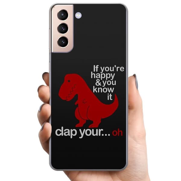 Samsung Galaxy S21 TPU Mobilskal Dinosaurie