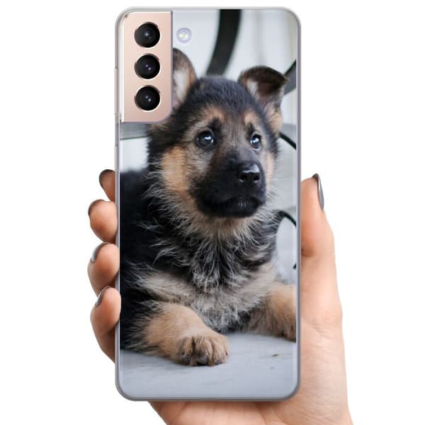 Samsung Galaxy S21 TPU Mobilskal Schäfer Puppy