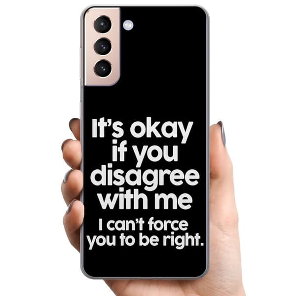 Samsung Galaxy S21 TPU Mobilskal Text