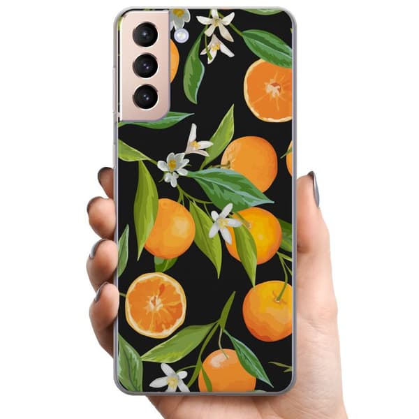 Samsung Galaxy S21 TPU Mobildeksel Appelsinjuice