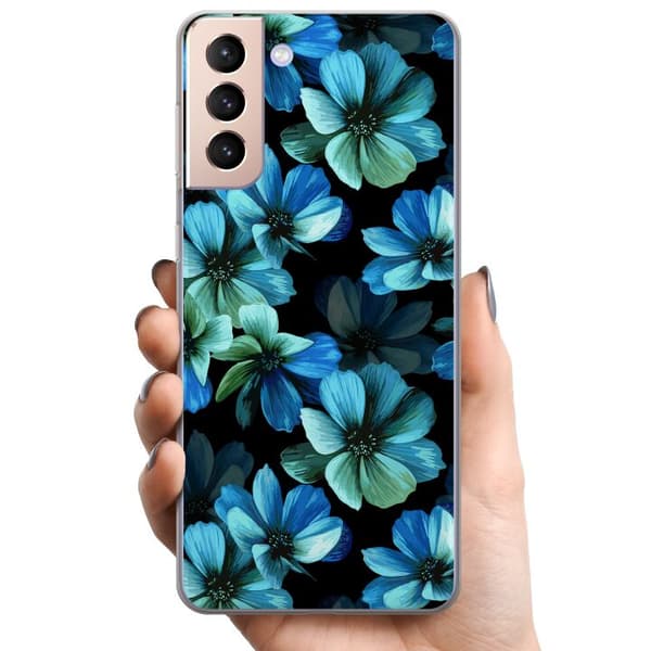 Samsung Galaxy S21 TPU Mobilskal Blommor