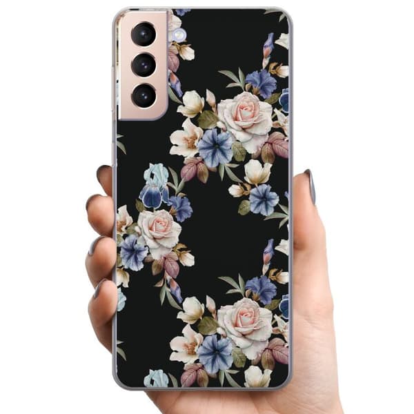 Samsung Galaxy S21 TPU Mobilcover Blomster