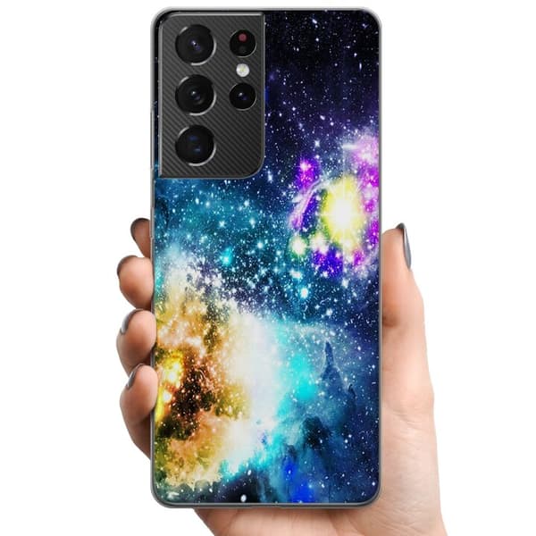 Samsung Galaxy S21 Ultra 5G TPU Matkapuhelimen kuori Galaksi