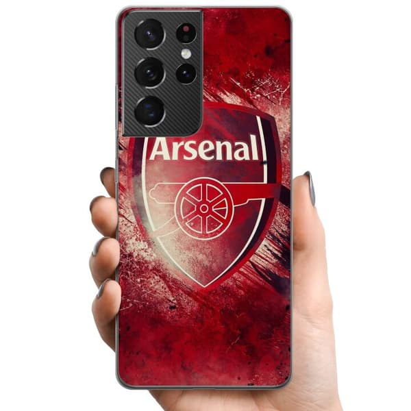 Samsung Galaxy S21 Ultra 5G TPU Matkapuhelimen kuori Arsenal Jalkapallo