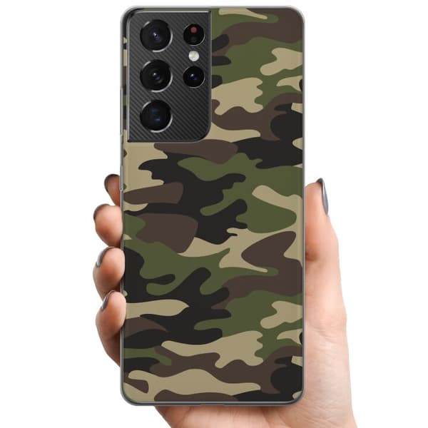 Samsung Galaxy S21 Ultra 5G TPU Mobilcover Militær