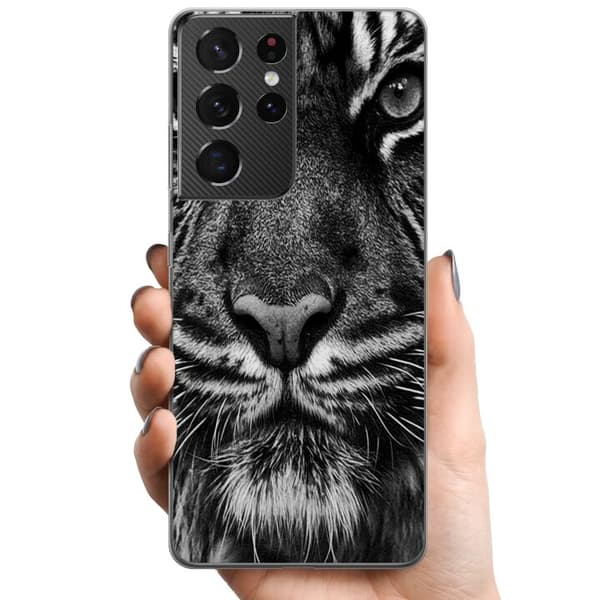 Samsung Galaxy S21 Ultra 5G TPU Mobilcover Tiger