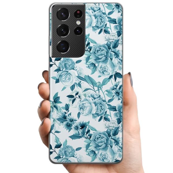 Samsung Galaxy S21 Ultra 5G TPU Mobilskal Blommor
