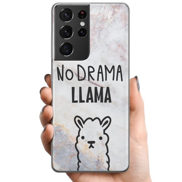 Samsung Galaxy S21 Ultra 5G TPU Mobilskal Llama Marble
