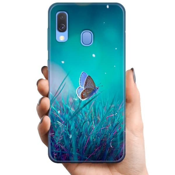 Samsung Galaxy A40 TPU Mobildeksel Magisk Sommerfugl