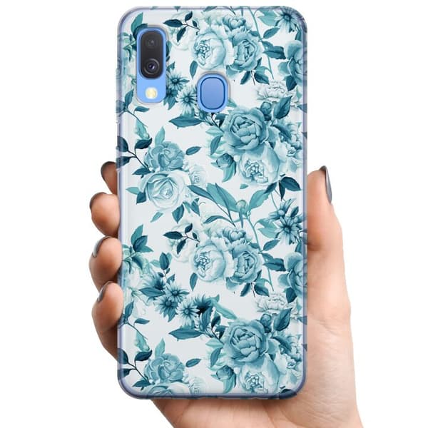 Samsung Galaxy A40 TPU Mobilcover Blomster
