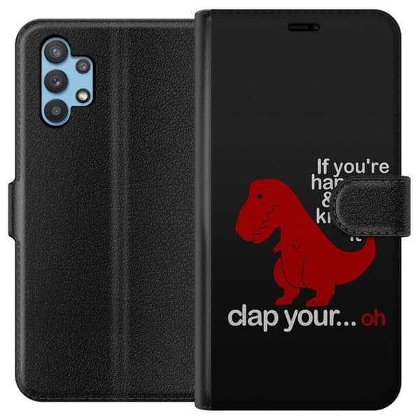 Samsung Galaxy A32 5G Lommeboketui Dinosaur