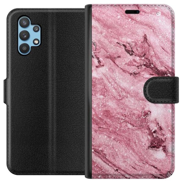 Samsung Galaxy A32 5G Tegnebogsetui Glitter Marmor