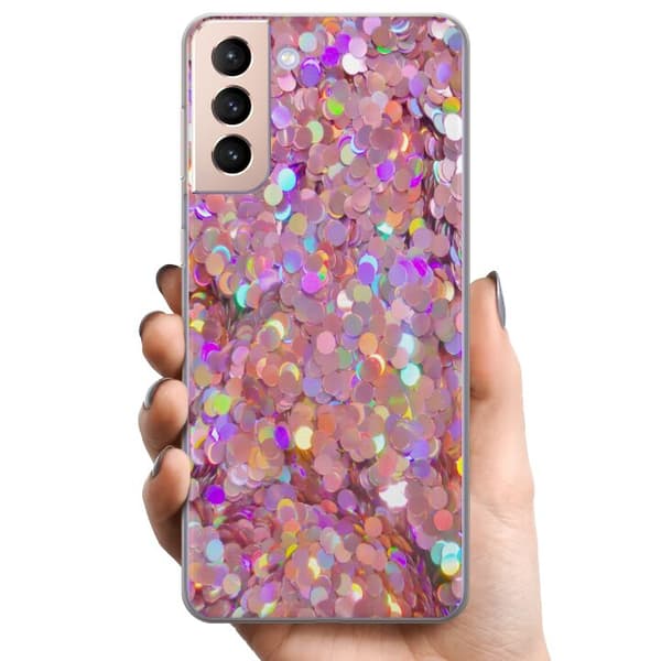Samsung Galaxy S21+ 5G TPU Mobilskal Glitter